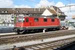 Re 4/4 II 11280 steht am 16.5.09 abgestellt in Thun.