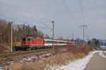 Re 4/4  11133 mit IC 183 Stuttgart Hbf - Zrich HB bei Singen(Htw).