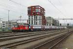 420 213 verbrachte die Osterfeiertage abgestellt im Bahnhof Rotkreuz. Aufgenommen am 18.04.2014.