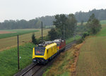 SBB: Testfahrten auf der ehemaligen SMB-Strecke Langendorf-Gänsbrunnen mit dem neuen Xem 99 85 9181 011-9 CH-SBB I und der Re 4/4 II 11144 vom 19. September 2016. Vor den zukünftigen Einsätzen im neuen Gotthard Tunnel absolvierte dieses Unterhaltsfahrzeug seine ersten Fahrten durch den von der Einstellung immer noch stark bedrohten Weissenstein Tunnel.
Foto: Walter Ruetsch