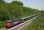 421 386 mit DGS 75733 (TXL, Bremen Rbf–Regensburg Ost) am 22.05.2014 zwischen Deining und Batzhausen