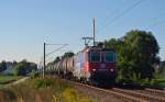 421 391 rollte mit einem Kesselwagenzug am 02.09.15 durch Jeßnitz Richtung Dessau.