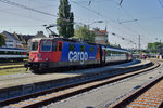 421 394-8 steht am 25.05.16 als Eurocity 196 zur Abfahrt gen Zürich in Lindau/Bodensee bereit.