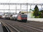 SBB - Güterzug mit Lok 430 354-1 bei der durchfahrt im Bahnhof von Rothrist am 03.05.2017
