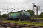 Re 446 016-8 durchfährt solo den badischen Bahnhof. Die Aufnahme stammt vom 02.07.2020.