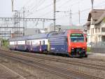 SBB - 450 033-6 unterwegs als RE bei der durchfahrt im Bahnhof Rupperswil am 25.04.2014