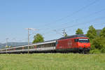 Re 460 060-7 fährt Richtung Bahnhof Sissach. Die Aufnahme stammt vom 14.05.2019.