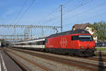 Re 460 068-0 durchfährt den Bahnhof Rupperswil. Sie Aufnahme stammt vom 10.09.2019.