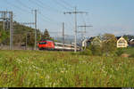 SBB Re 460 mit IC 61 Interlaken Ost - Basel SBB am 22. April 2020 zwischen Gümligen und Ostermundigen.