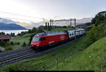 Re 460 012-8  Erguël  unterwegs am Thunersee bei Spiez (CH).

🧰 SBB
🚝 IC 1058 (IC 61) Interlaken Ost (CH)–Basel SBB (CH)
🚩 Bahnstrecke Thun–Interlaken (Thunerseebahn | 310)
🕓 5.8.2020 | 6:59 Uhr