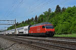 Re 460 074-8 fährt Richtung Bahnhof Rupperswil. Die Aufnahme stammt vom 12.05.2022.