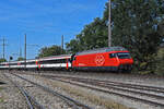 Re 460 054-0 fährt am 06.09.2023 Richtung Bahnhof Rheinfelden.