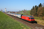 Re 460 004 am 17.03.16 zwischen Sempach und Rothenburg