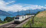 BLS Re 465 015, vermietet an RailCare, fährt am 4.