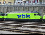 BLS - Lok 465 017-2 abgestellt im Bhf.