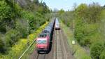482 009 zieht einen Güterzug zwischen Darmstadt Süd und Darmstadt Eberstadt gen Süden. Aufgenommen am 4.5.2016 14:32
