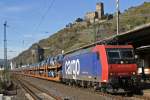 SBB Cargo 482 020-5 fhrt am 19.10.09 durch Kaub