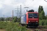 482 027-0 der SBB Cargo als Lz in Hamburg Unterelbe am 09.07.2009