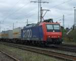 482 008 mit Containerzug am 10.4.10 in Ratingen-Lintorf