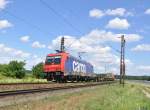 482 045 SBB mit Containern auf der Rheintalbahn bei Waghusel am 9.6.2012.Gru zurck am den Tf falls er das Bild hier sieht.;-))