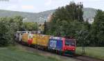 Re 482 005-6 mit einem KLV Zugt bei Niederwalgern 8.6.12