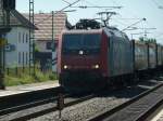 Hier ist 482 023-9 mit einem KLV-Zug in Ringsheim. (26.07.2012)