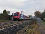 482 043-7 mit Sonderzug in Fahrtrichtung Sden. Aufgenommen am 29.09.2012 in Ludwigsau-Friedlos.