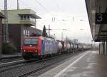 482 023-9 mit KLV in Fahrtrichtung Sden. Aufgenommen am 15.12.2012 in Eichenberg.