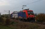 Hier 482 040-3 als Lz, auf Rangierfahrt am 9.10.2013 in Schwedt(Oder) Hbf.