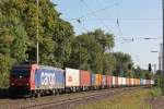 SBB cargo 482 019 zog am 4.9.13 für boxXpress.de einen Containerzug durch Ratingen-Lintorf.