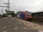 Am 25.7 fuhr der DPF 13485 nach Perpignan. Hier steht er mit 482 019-7 beim Halt im Duisburger HBF mit Euro-Express Wagen.

Duisburg 25.07.2014