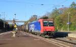 482 029-6 mit einem Teil des  Nievenheimer -Zuges aus Richtung Kassel kommend weiter nach Göttingen. Aufgenommen am 17.04.2014 in Eichenberg.