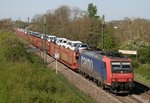 482 013 mit DGS 47039 (SBB, Zeebrugge–Safenwil) am 21.04.2015 zwischen Mllheim (Baden) und Auggen