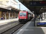 SBB - 484 019 bei der durchfahrt im Bahnhof Bellinzona am 18.09.2012