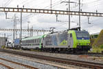 Re 485 009-5 durchfährt den Bahnhof Pratteln. Die Aufnahme stammt vom 11.06.2019.