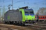 BLS Lokomotive 485 004 - 6 beim Badischen Bahnhof in Basel.