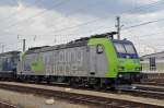 Re 485 014-5 abgestellt beim Badischen Bahnhof in Basel. Die Aufnahme stammt vom 03.06.2014.