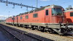 Vorserienlok Re 6/6 11603 Wädenswil, abgestellt im Bahnhof Bülach 14.04.2017.