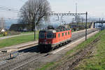 Re 620 050 - 5  SCHÖNENWERD  als Lokzug bei Mühlau unterwegs am 22. März 2019.
Foto: Walter Ruetsch