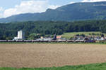 SBB CARGO.
Sechs verschiedene Güterzüge in der Landschaft verewigt bei Niederbipp am 30. August 2019.
Foto: Walter Ruetsch