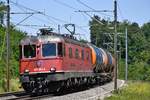 Re 620 041-4  Moutier  mit einem Kesselzug unterwegs nach Basel, aufgenommen am 25.06.2020 bei Schinznach-Dorf.