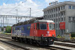 Die neuste Refit3 Re 620 062-0  Reuchenette-Péry  als Lokzug anlässlich der Bahnhofsdurchfahrt Zofingen am 6. Juli 2020.
Foto: Walter Ruetsch