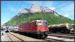 Re 6/6 11648  Aigle  steht abgestellt in Sargans.