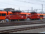 RBS - Loks Ge 4/4 112 und Ge 4/4 111 im Bahnhof von Solothurn abgestellt am 29.02.2020