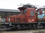 SBB - Abgestellter und Ausrangierter Oldtimer Te 2/2 221 im Bahnhofsareal von Oensingen am 30.12.2007