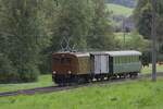 Herbstliche Fahrt der Museumsbahn, historische Emmentalbahn, am 05.10.2019