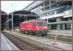 HGe 101 968-6 der Zentralbahn (noch in SBB Lackierung) wartet in Luzern auf die Fahrt ins Depot.