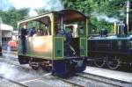 Museumsbahn Blonay-Chamby am Genfersee.Dampftram  Rimini  G2/2 Nr.4 Krauss&Cie.1900,vor dem Museumsdepot Chaulin bei Chamby.(Archiv P.Walter)