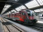 ÖBB / RailJet - Lok 1116 205-5 im HB Zürich am 04.07.2015