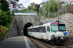 SÜDOSTBAHN SOB  VORALPENEXPRESS beim Passieren des Bahnhofs Herisau am 17.